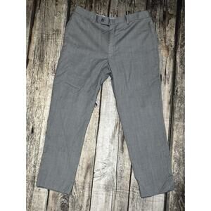 Hart Schaffner Marx Men's Gray Wool Dress Pants Trousers Size 34 x 28